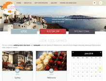 Tablet Screenshot of gourmetsafaris.com.au